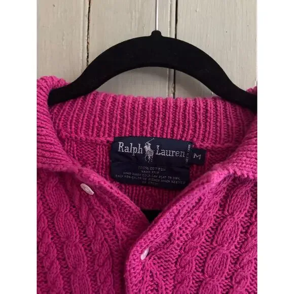 Hot Pink Ralph Lauren Sweater - Picture 3 of 3